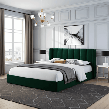 Francis Wingback Bed Frame – Chesterfield Upholstered Wingback Bed