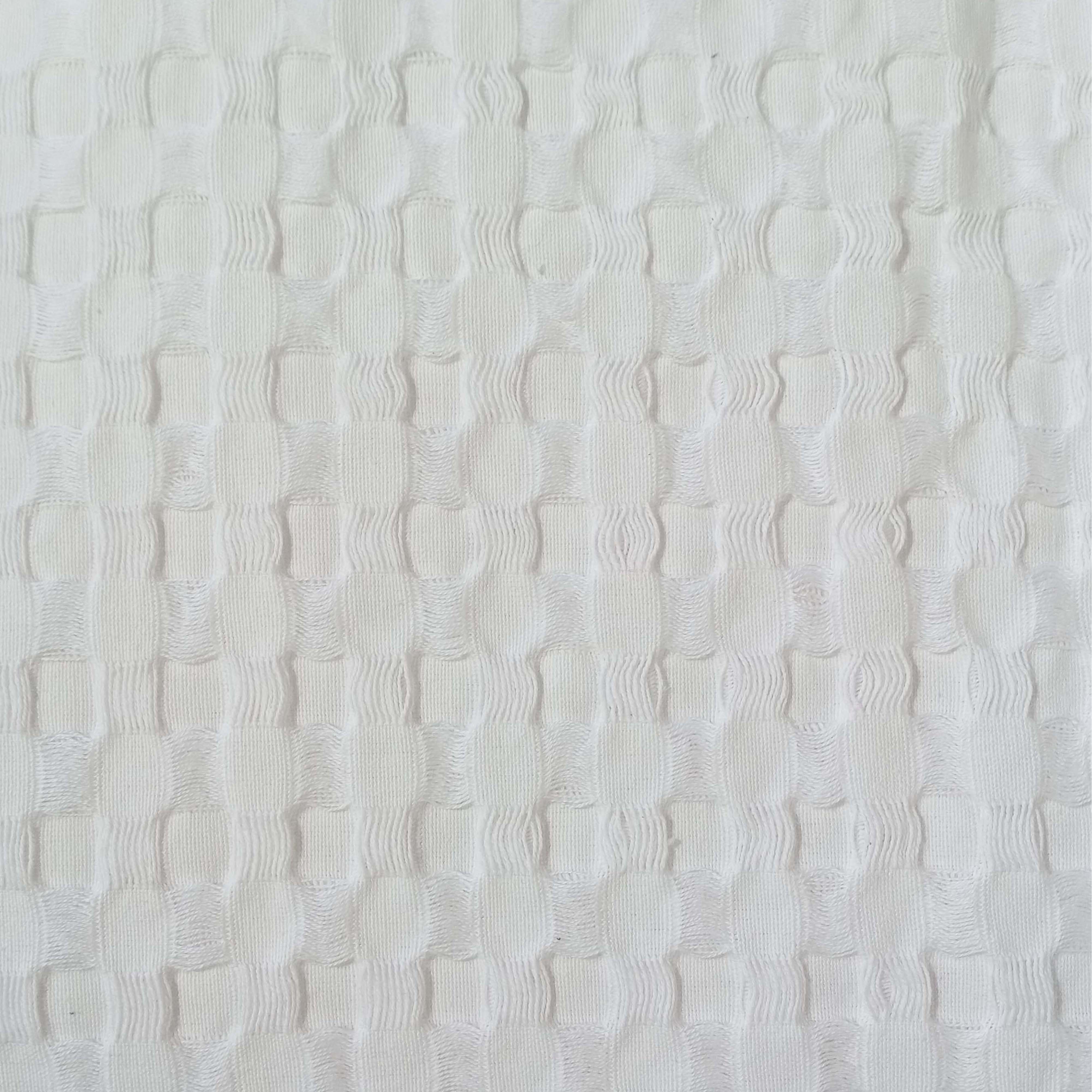 Florian Checked Throw Blanket White Bedspread for Sofas Armchairs Sofa Settee Couch Beds & Couches by OLIVIA ROCCO