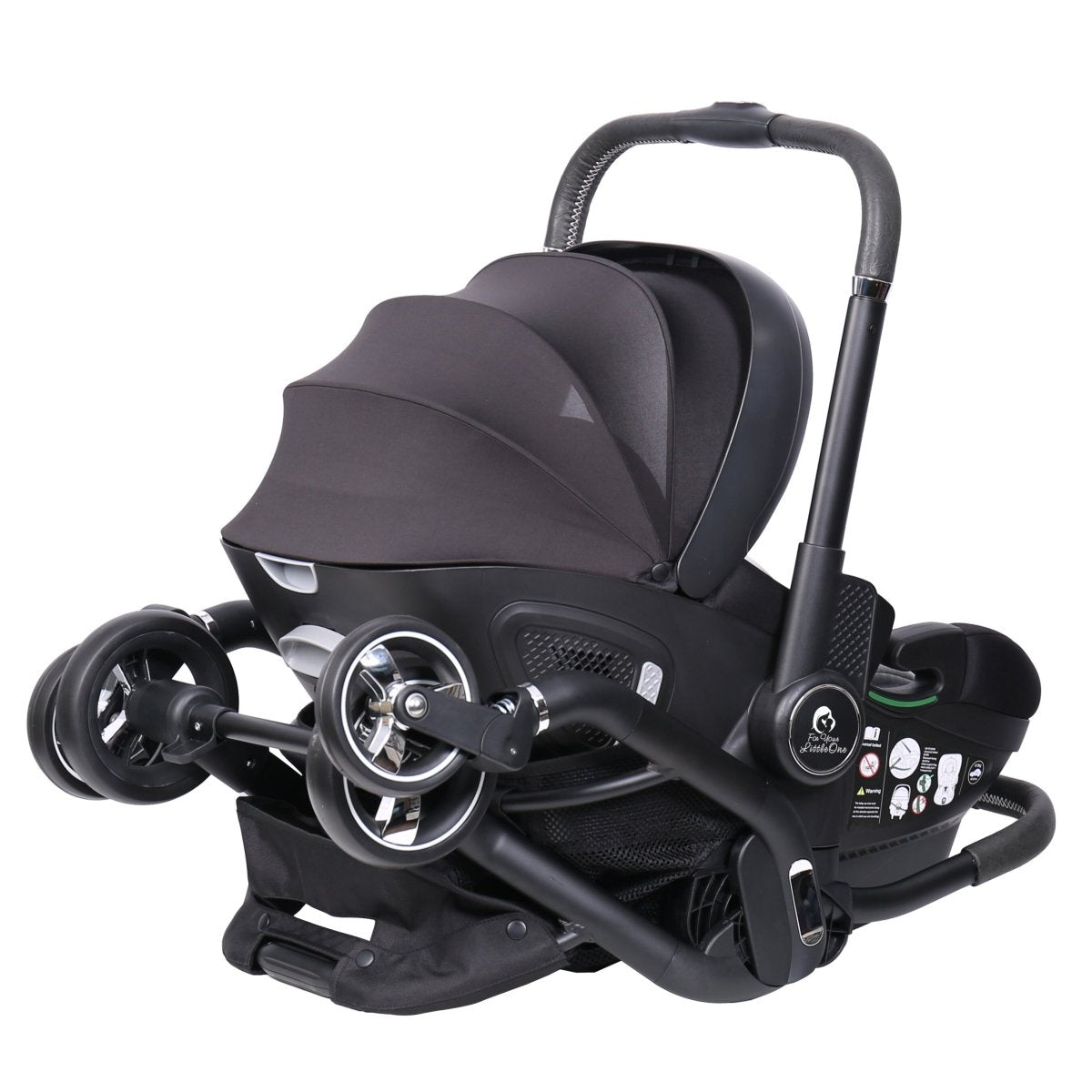 For Your Little One Qubi Infant Car Seat & Stroller & Base - Eclipse Black