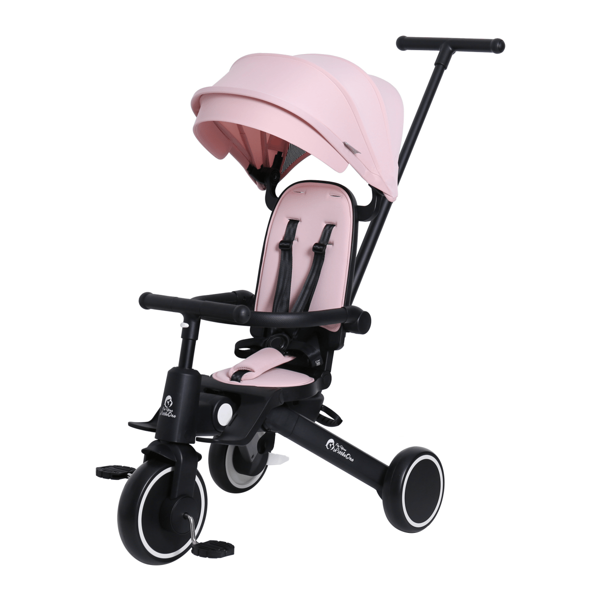 Foryourlittleone Xplor Plus 6 in 1 Foldable Trike - Pastel Pink (10m-5y)