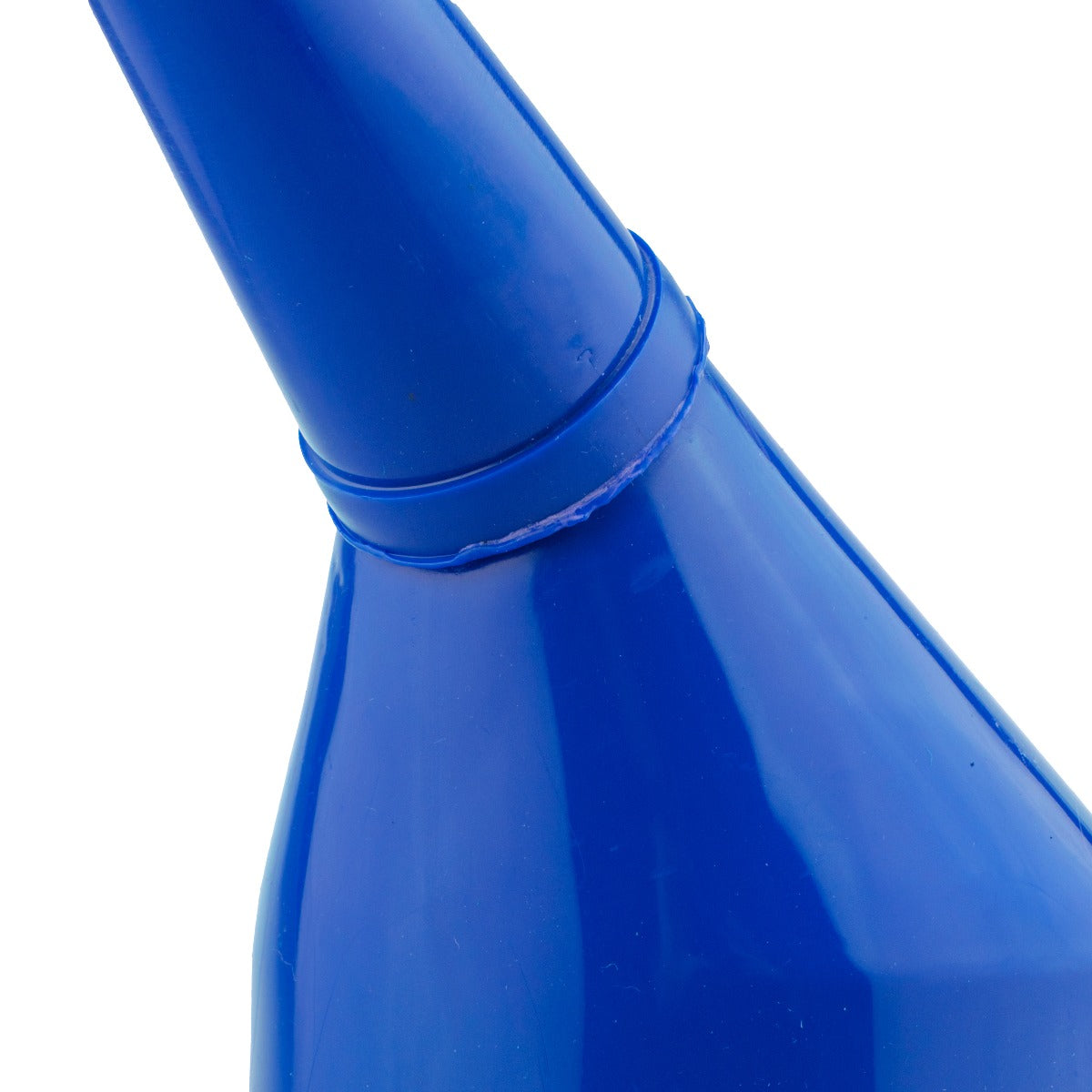 Angled Car Fuel Funnel with Filter, Blue