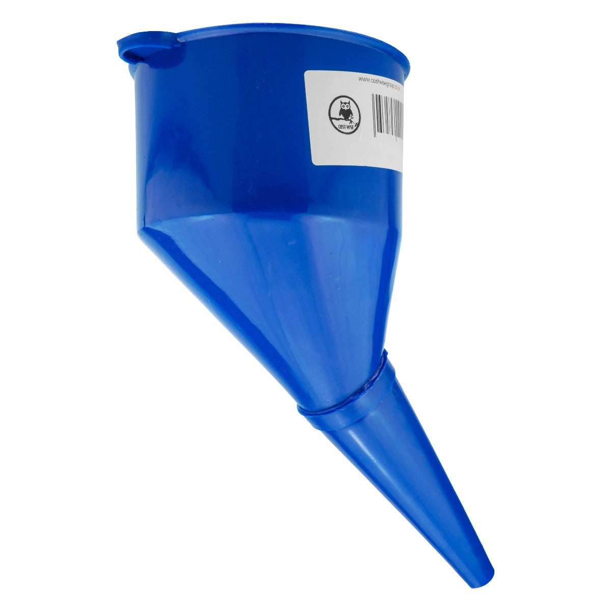 Angled Car Fuel Funnel with Filter, Blue