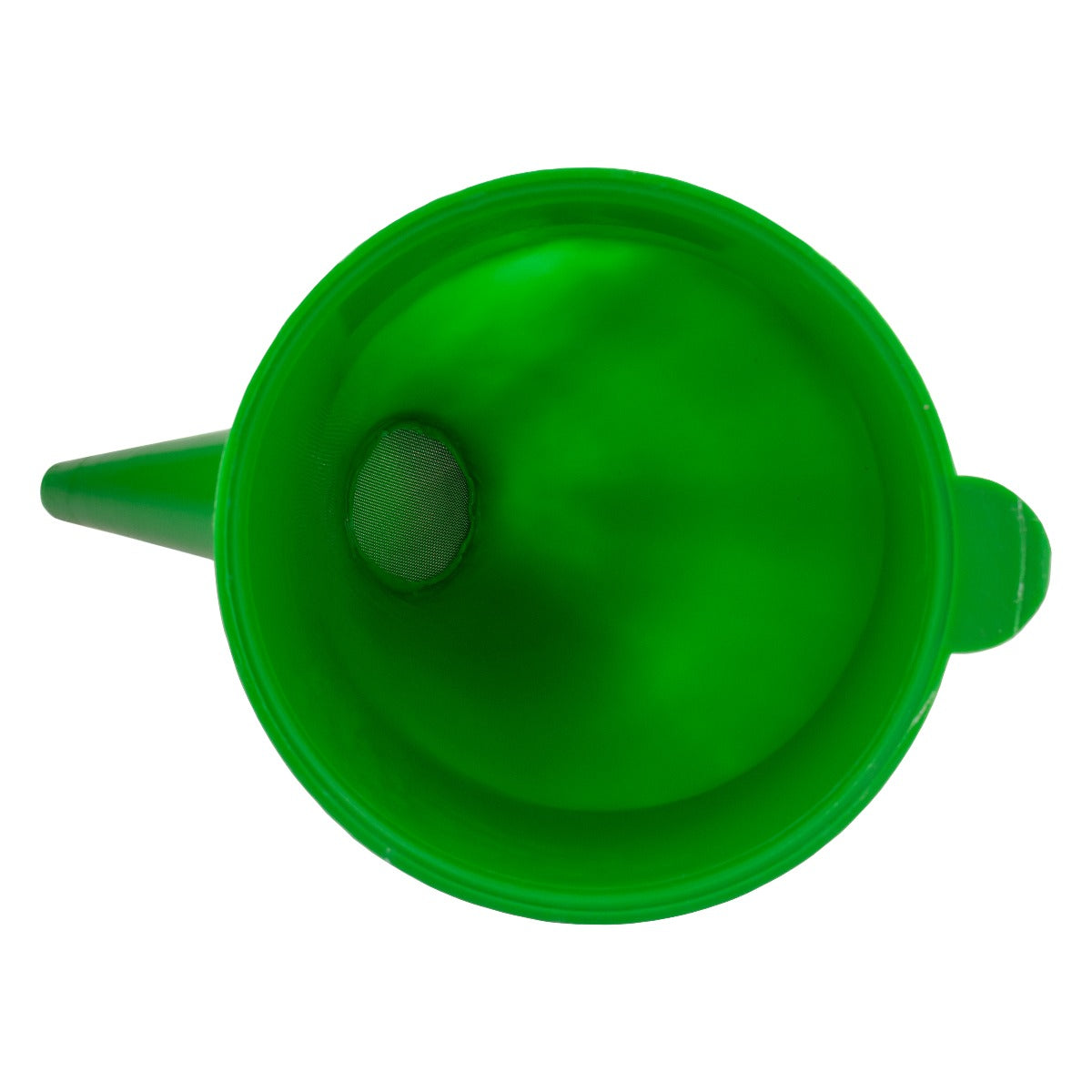 Angled Car Fuel Funnel with Filter, Green