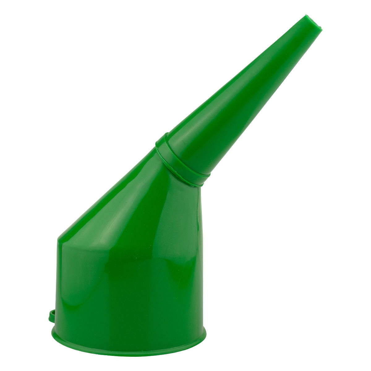 Angled Car Fuel Funnel with Filter, Green