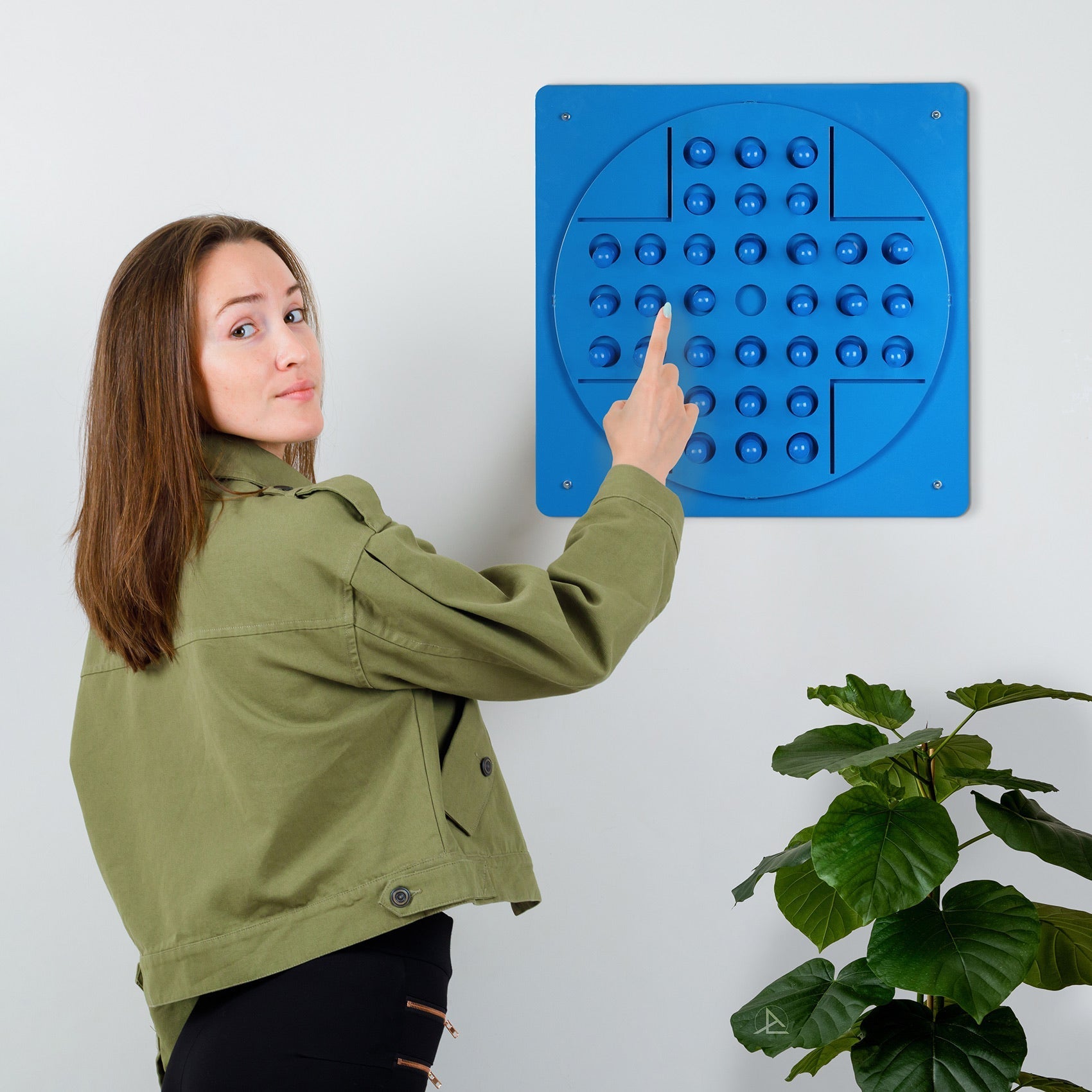 Peg Solitaire Navy Blue