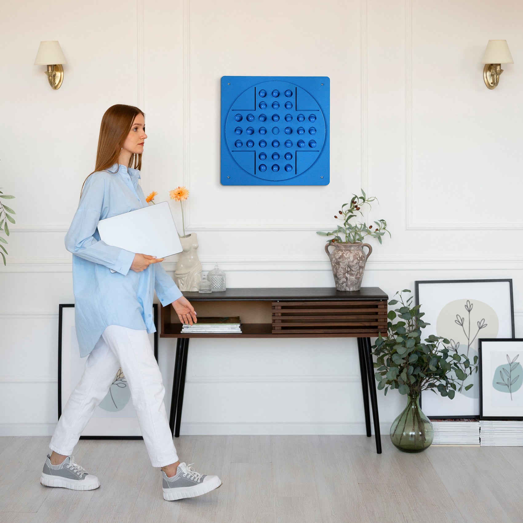 Peg Solitaire Navy Blue