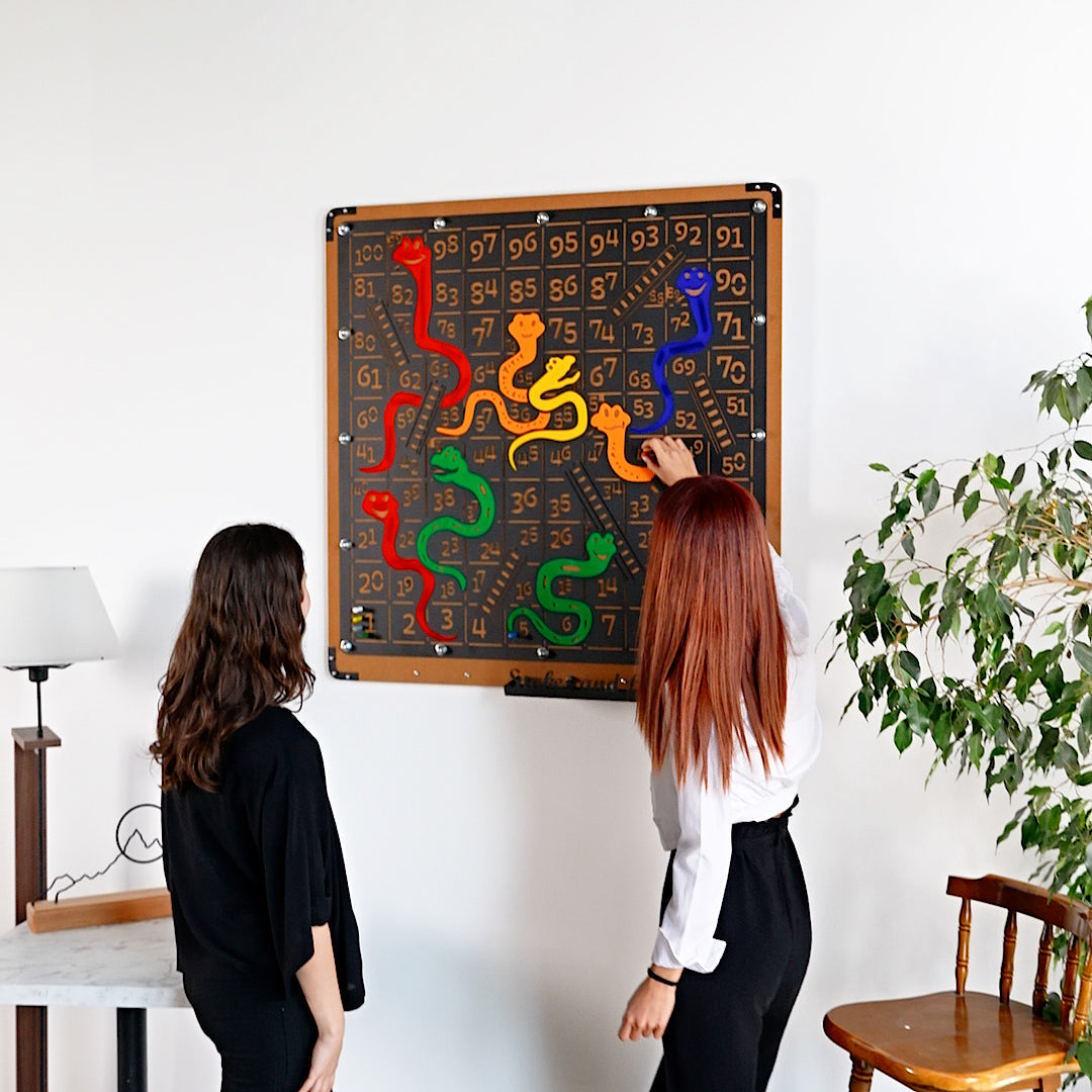 Giant Snakes and Ladders Game Board