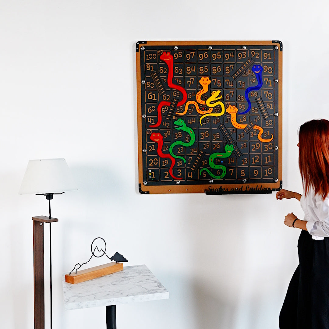 Giant Snakes and Ladders Game Board