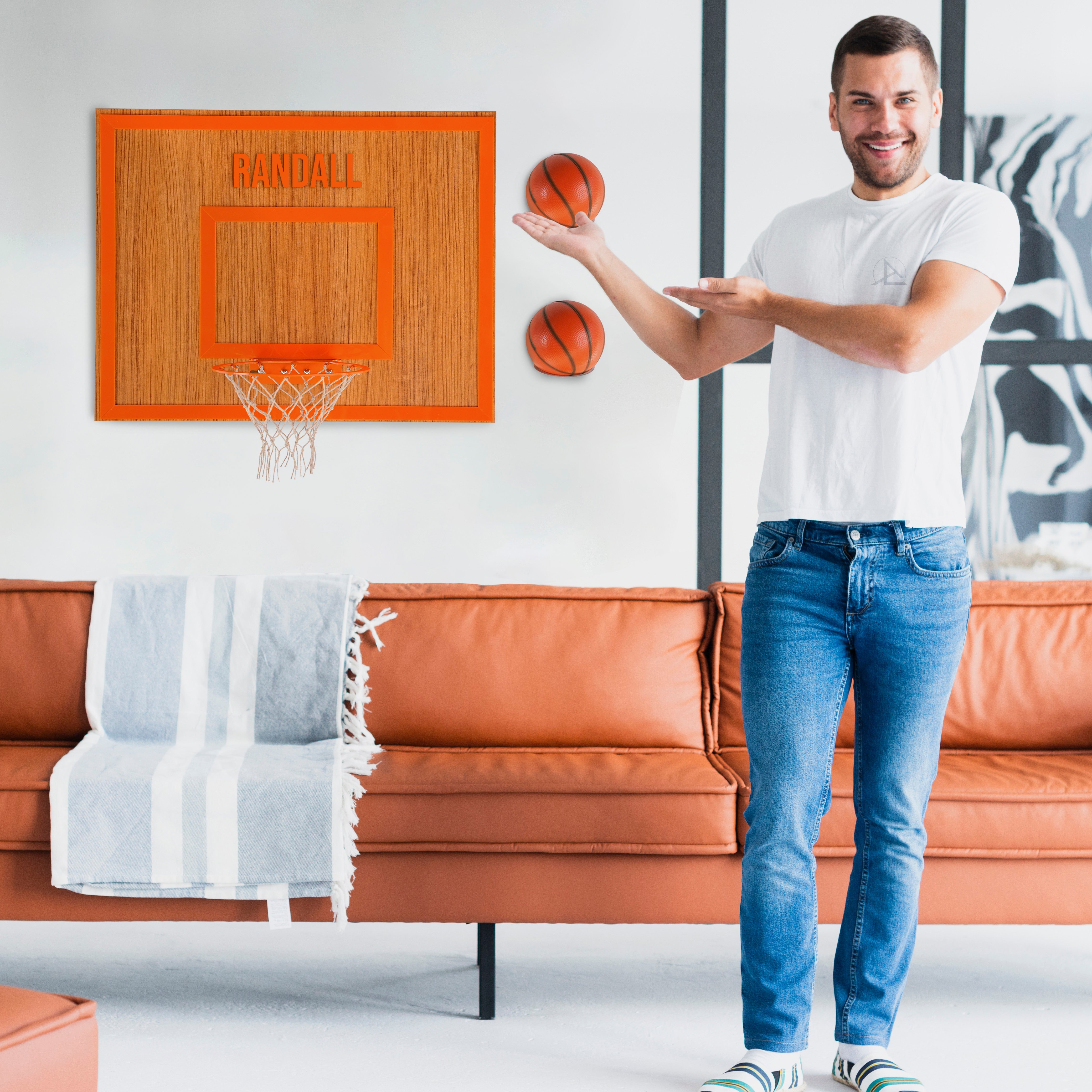 Personalization Wooden Single Hoop  African Walnut