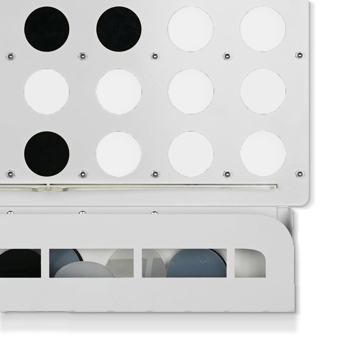 White Four in a Row Wall Game
