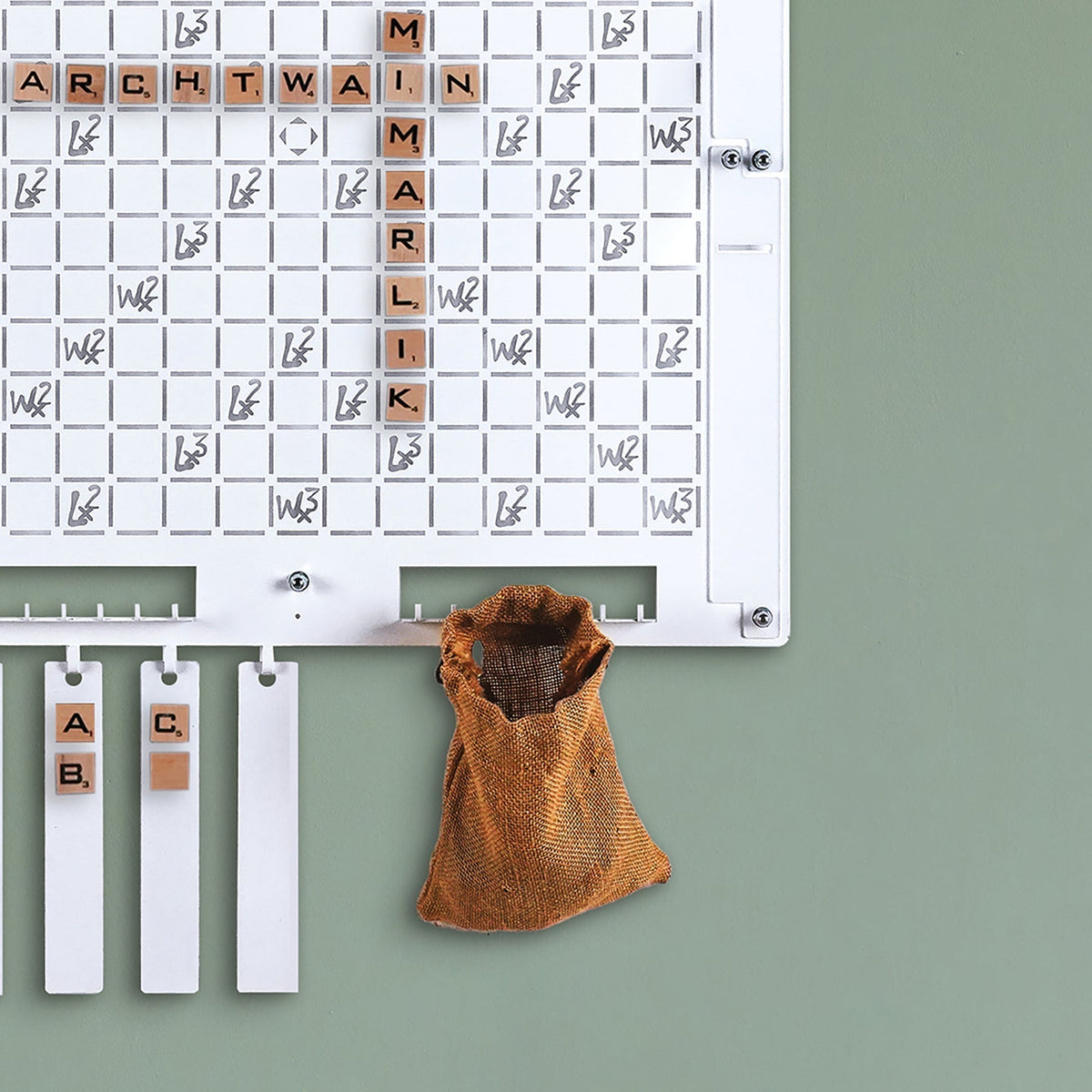 White Words Wall Game