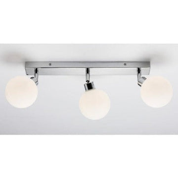 Geo Bar Frosted Glass Triple Spotlight