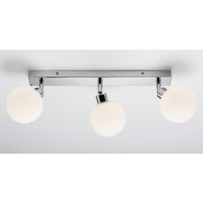 Geo Bar Frosted Glass Triple Spotlight