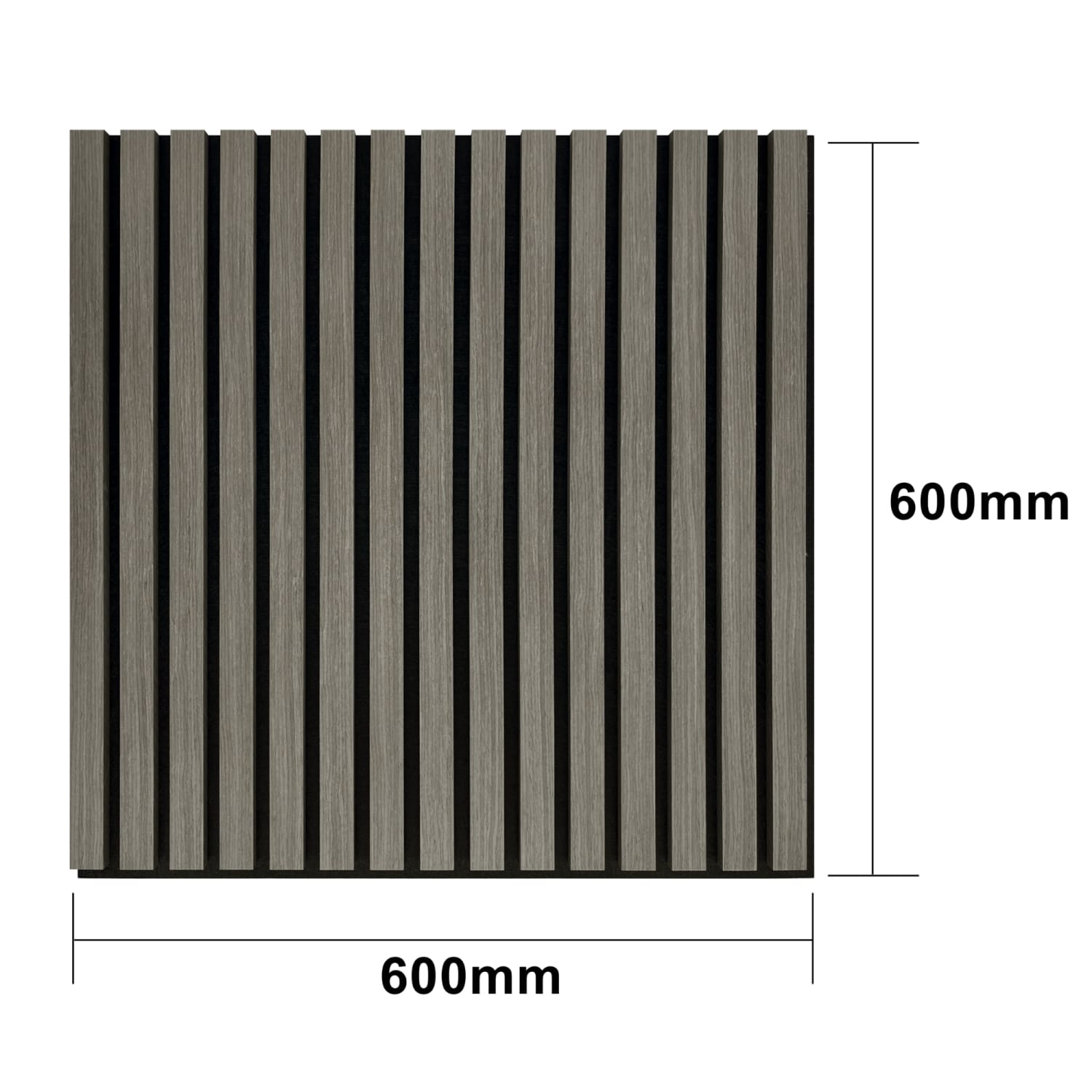 Grey Oak Acoustic Wall Panels Pack of 4