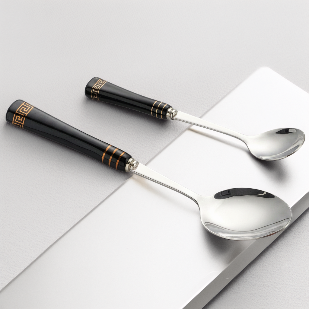 Heritage Gold 16-Piece Cutlery Set – Black