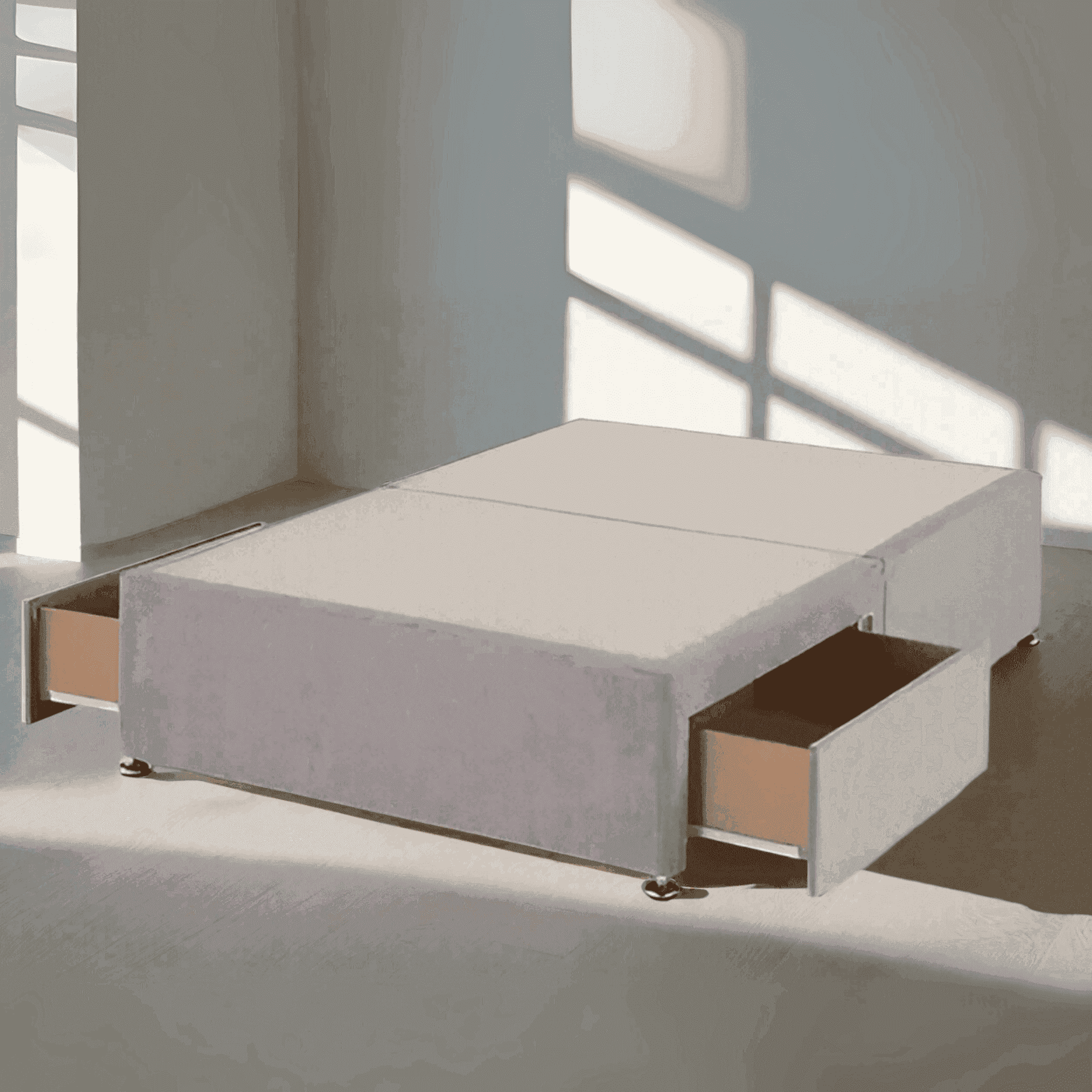 The Lumina Panel Bed with Mirror Accents: Luxury, Space & Style Combined