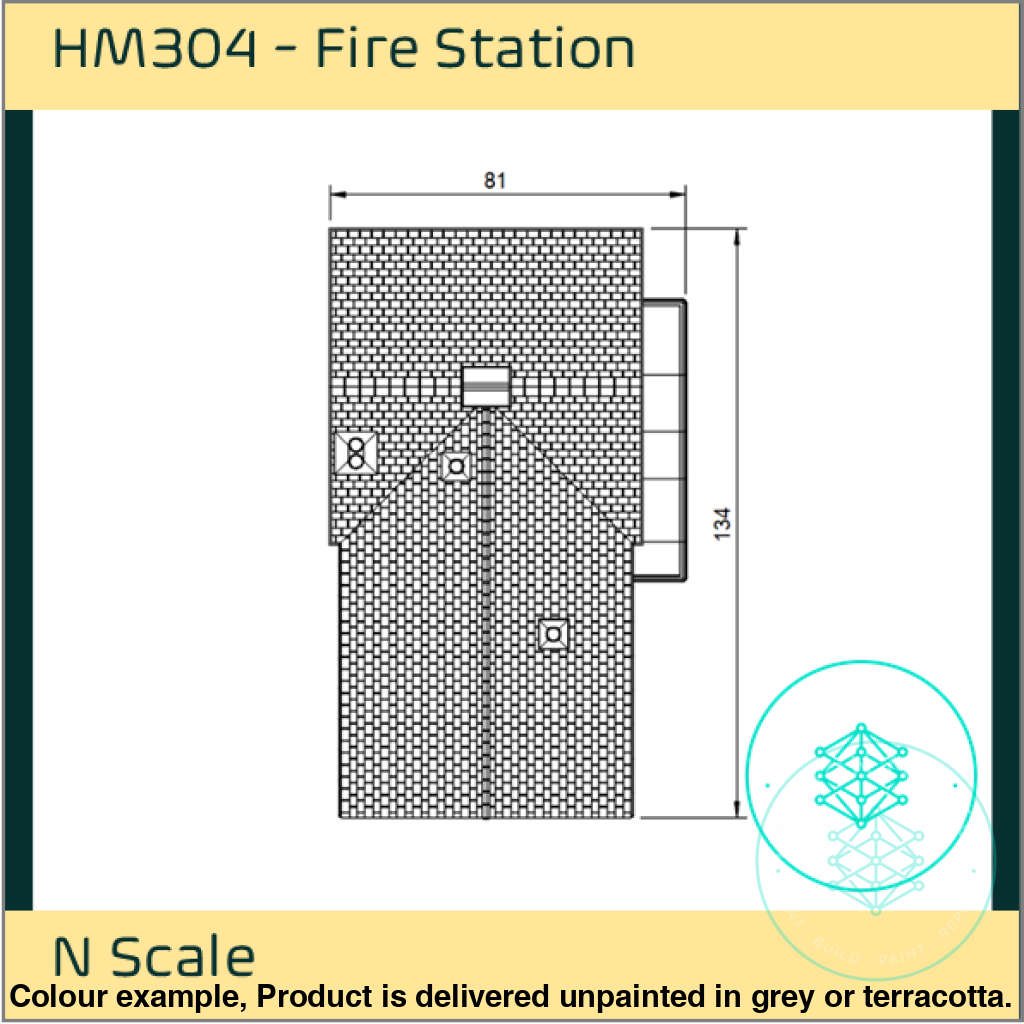 Inoxion HM304 – Fire Station N Scale