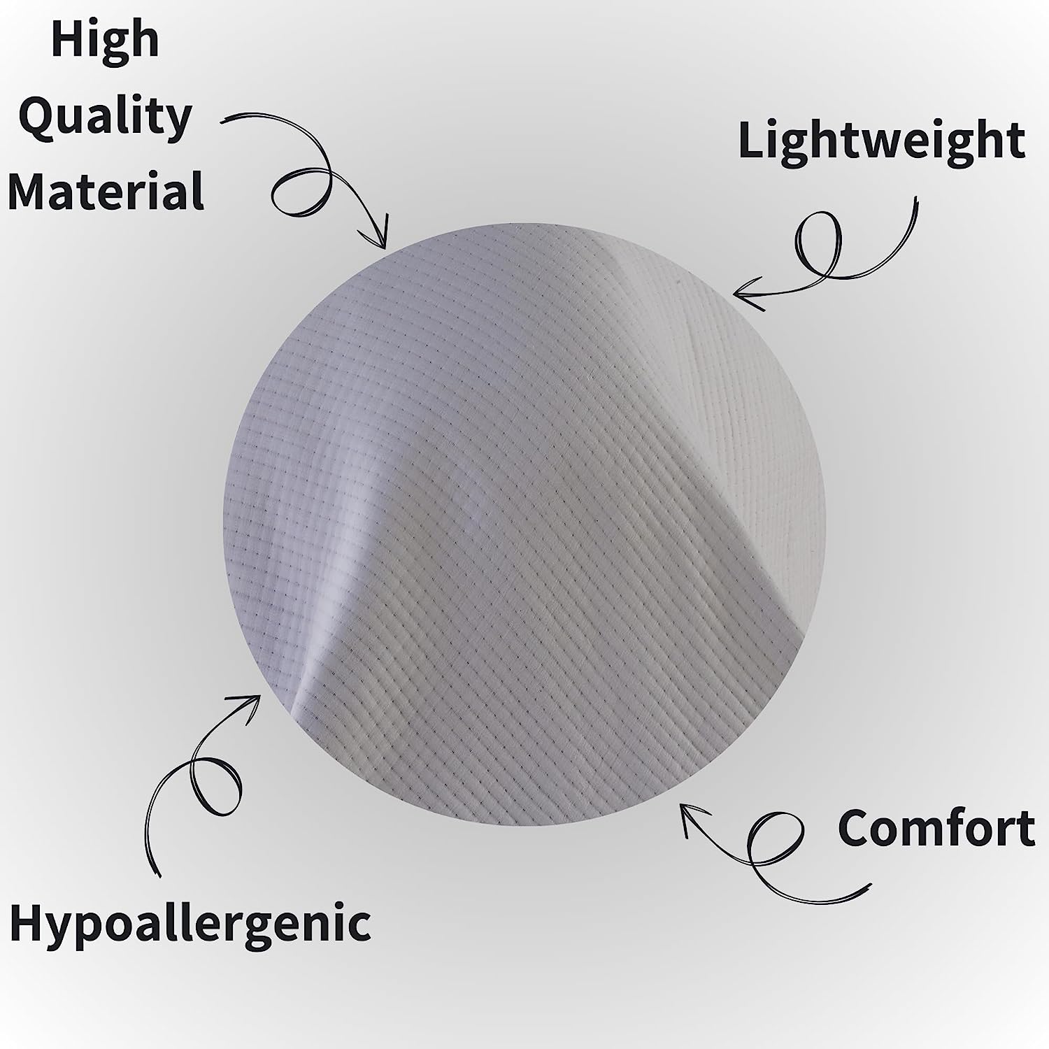 Hotel Collection 240 x 260 cm Quilted Bedspread in Sustainable Cotton Soft and Durable White and Grey Bedding for Elegant Bedroom Decor by OLIVIA ROCCO