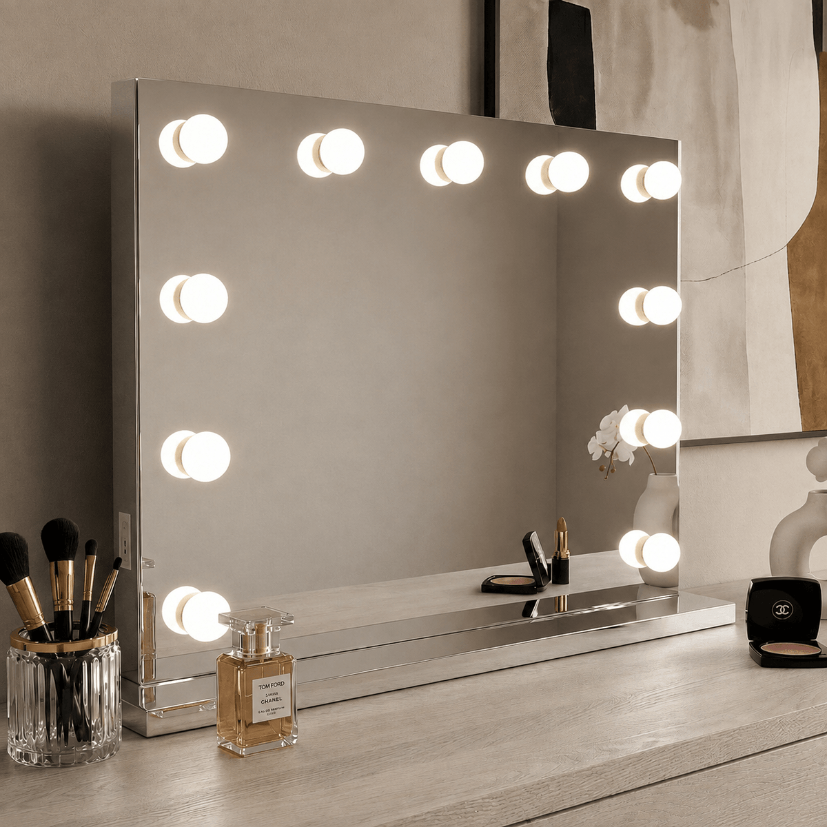 Houston Bluetooth Hollywood Mirror 80x60cm