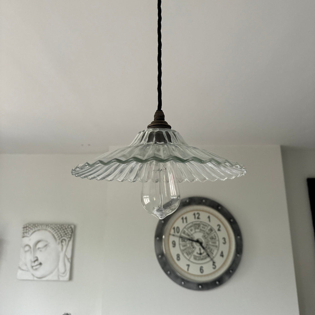 Lenwade ~ Prismatic Glass Shade Light Pendant Set