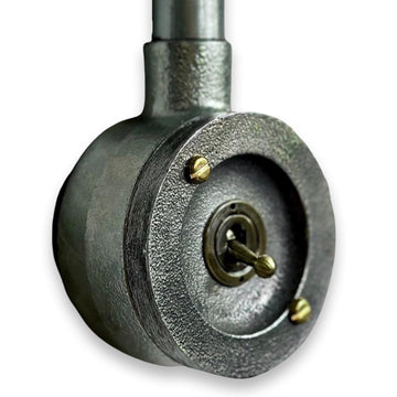 Single Gang Solid Cast Conduit Metal Conduit Light Switch Industrial 2 Way - Vintage Crabtree