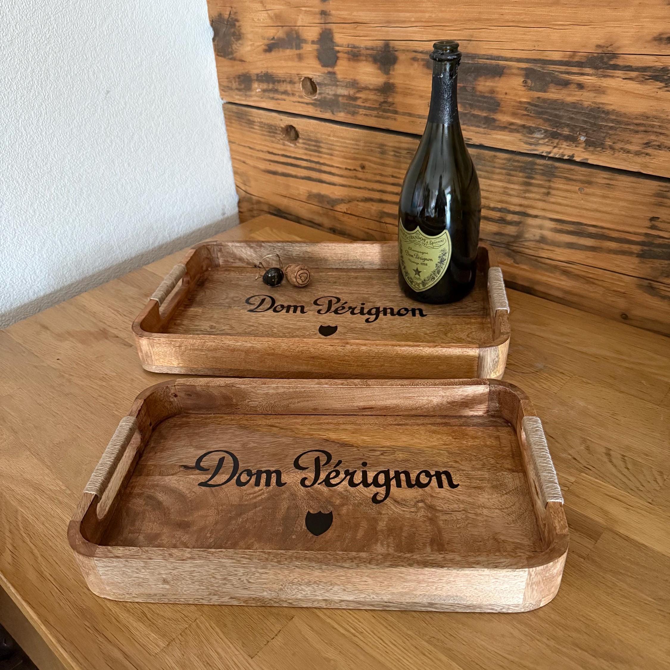 Wooden Serving Trays Dom Pérignon Champagne