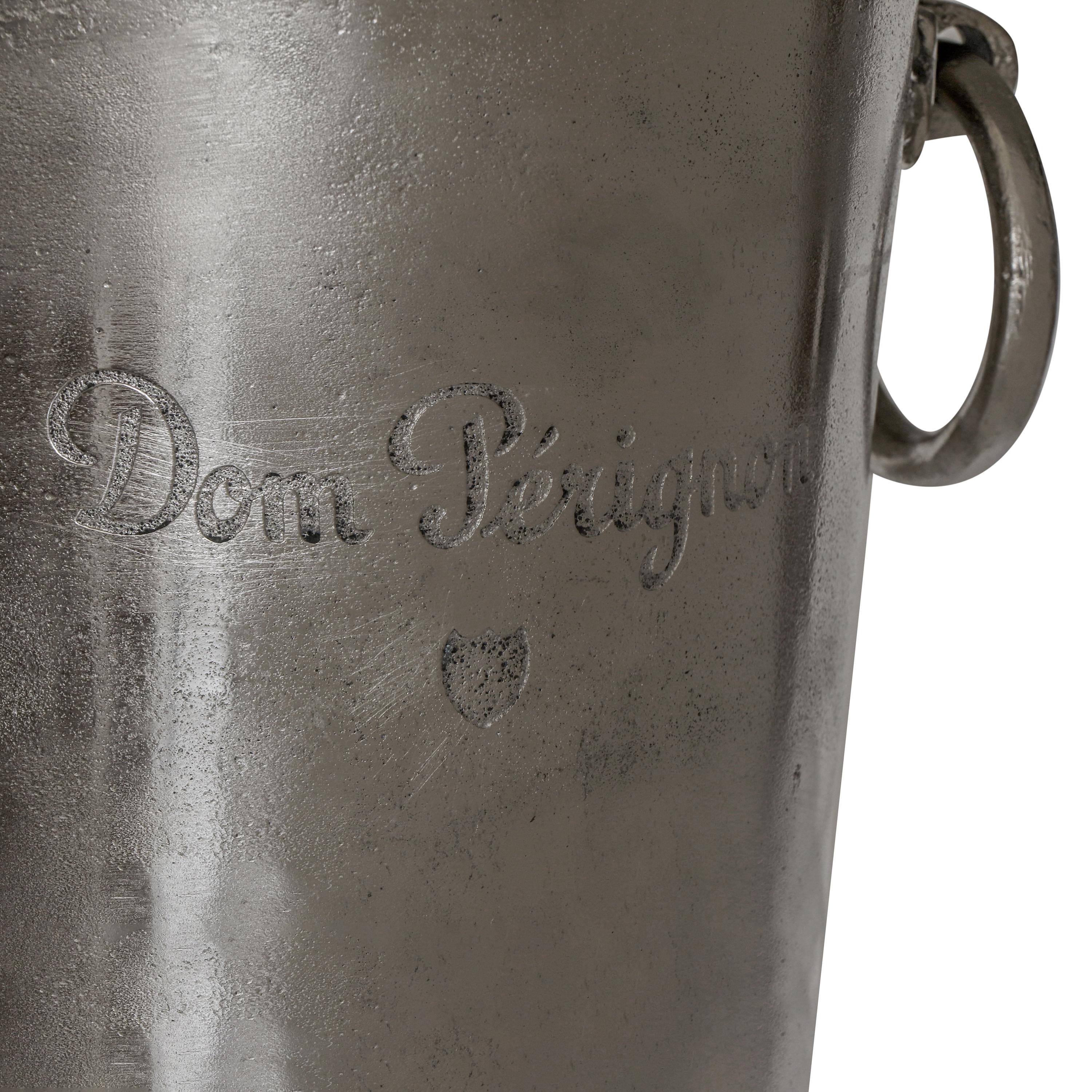 Dom Perignon ~ Solid Cast Engraved Champagne Large Standing Ice Bucket | Wine Cooler Bath