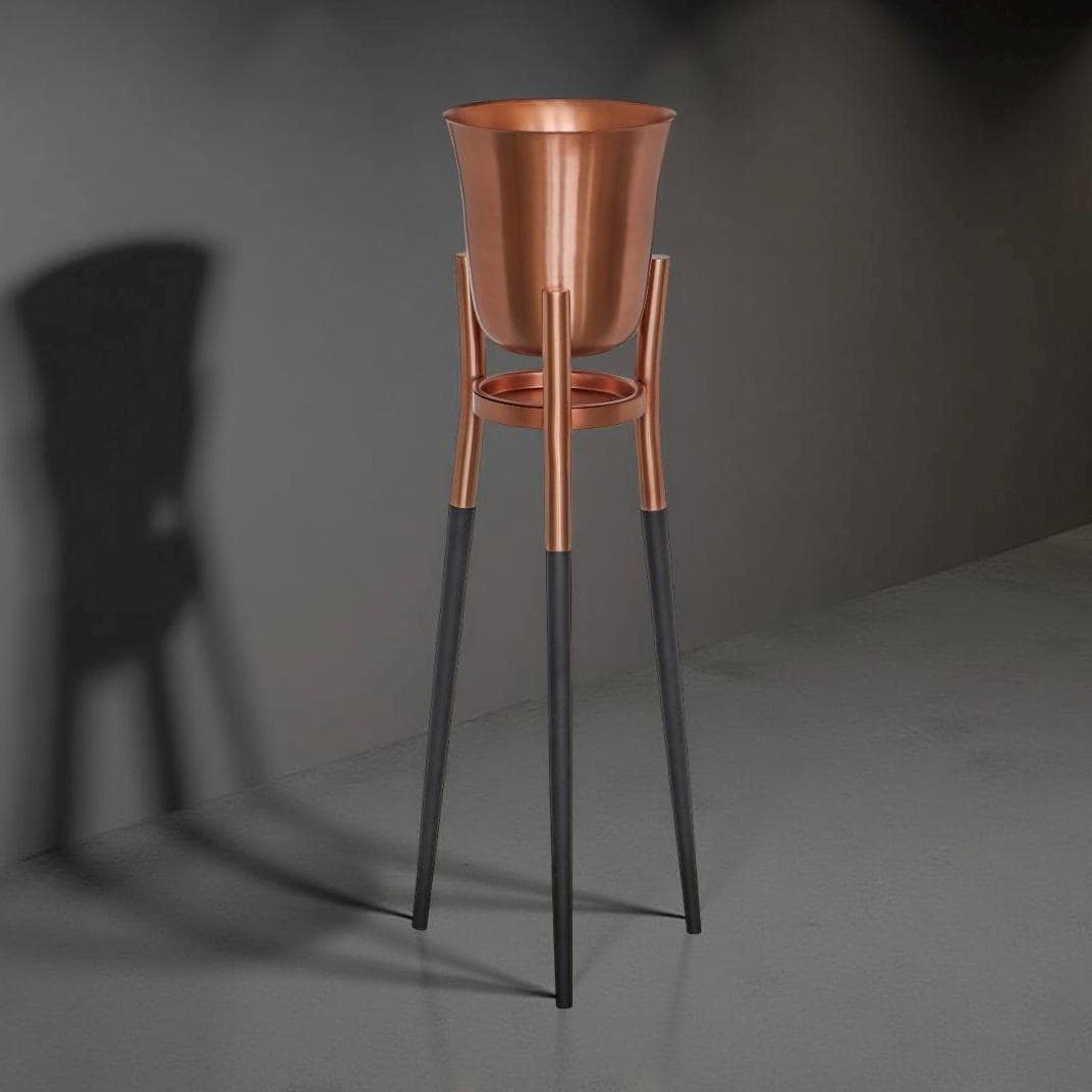 Rocket Champagne & Wine Cooler Brushed Copper ~ Floor Standing Ice Bucket