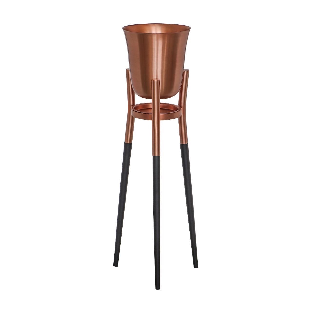 Rocket Champagne & Wine Cooler Brushed Copper ~ Floor Standing Ice Bucket