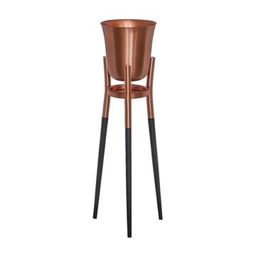 Rocket Champagne & Wine Cooler Brushed Copper ~ Floor Standing Ice Bucket