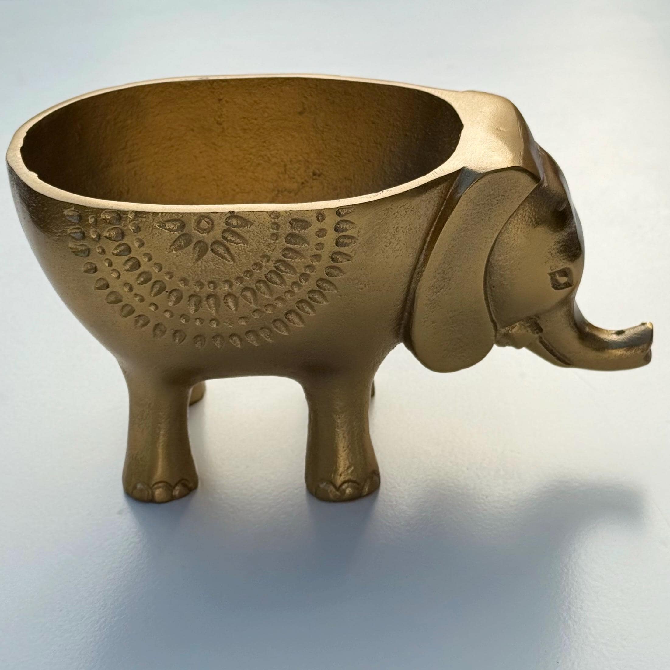 Elephant Planter Solid Cast Brass Metal Plant Pot for Succulents & Plants | Safari Planter
