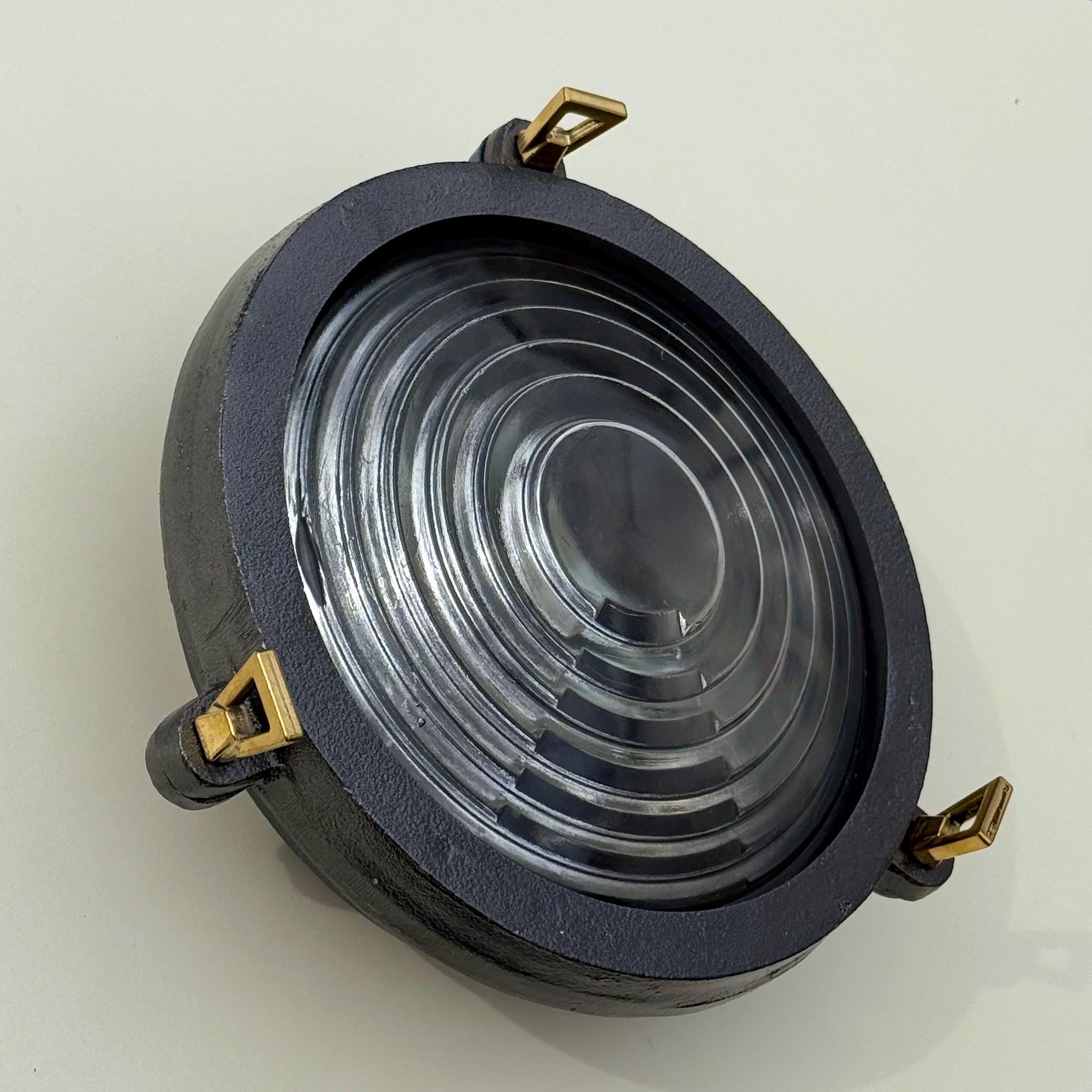 Wroxham ~ Cast Pewter Coastal Lighthouse Wall Light Industrial Ceiling Fixture