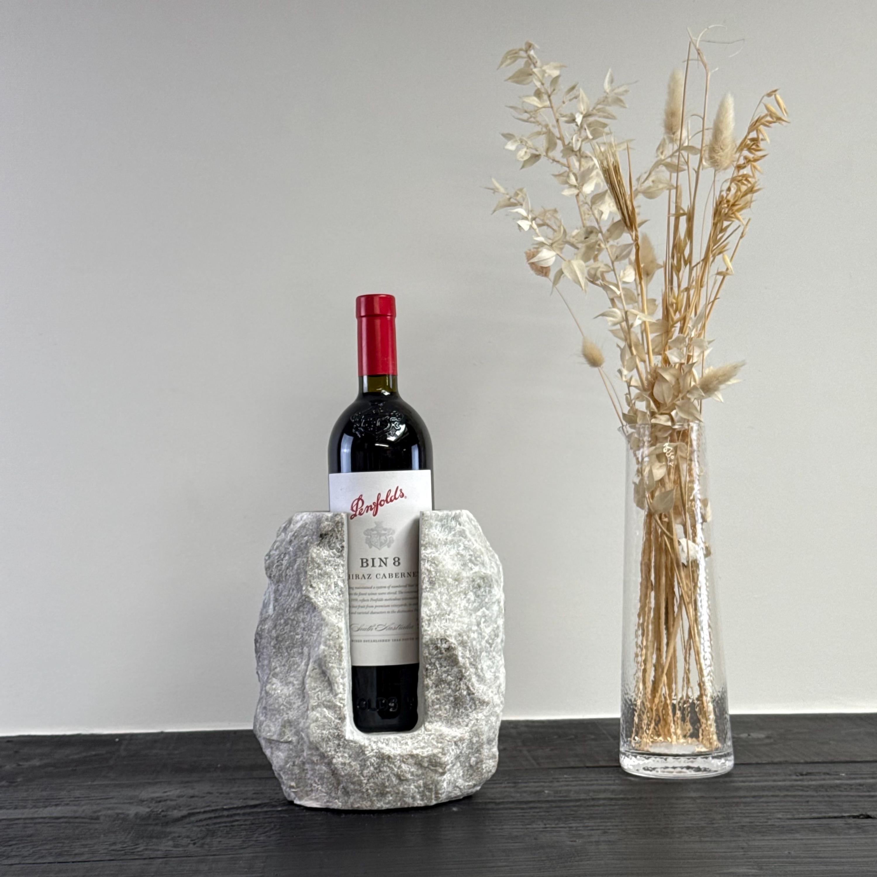 Marble Stone Solid Handcrafted Wine Bottle Holder