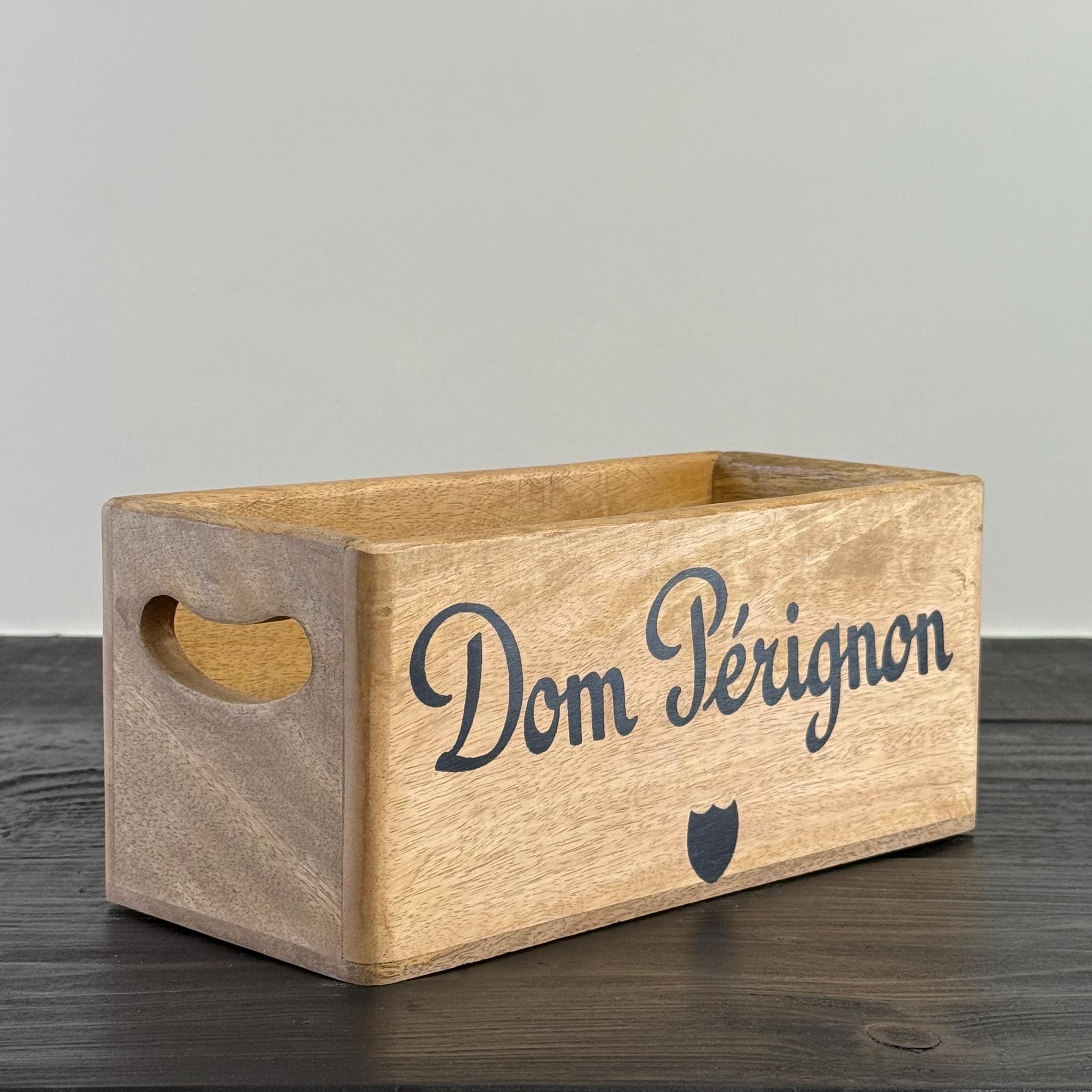 Dom Perignon Storage Wooden Champagne Crates Natural Finish