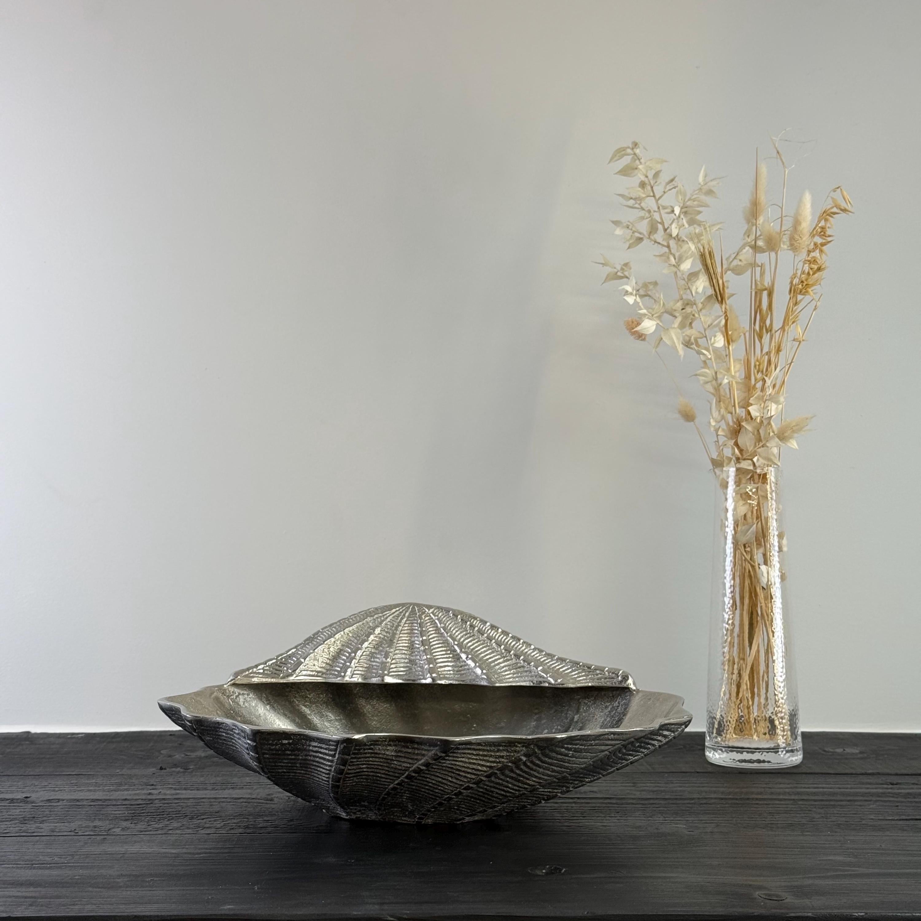 Clamshell Solid Champagne Ice Bucket ~ Wine Cooler