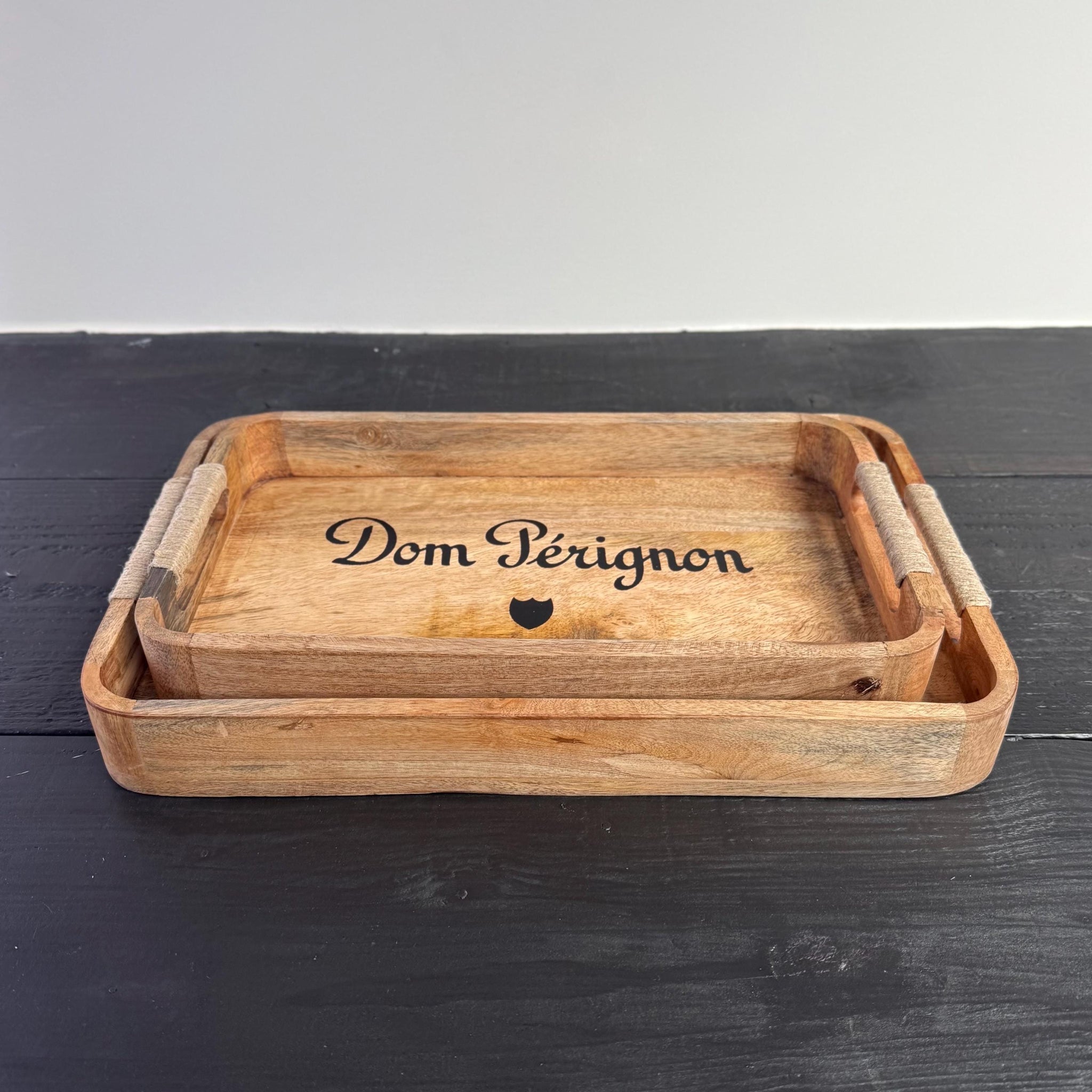 Wooden Serving Trays Dom Pérignon Champagne