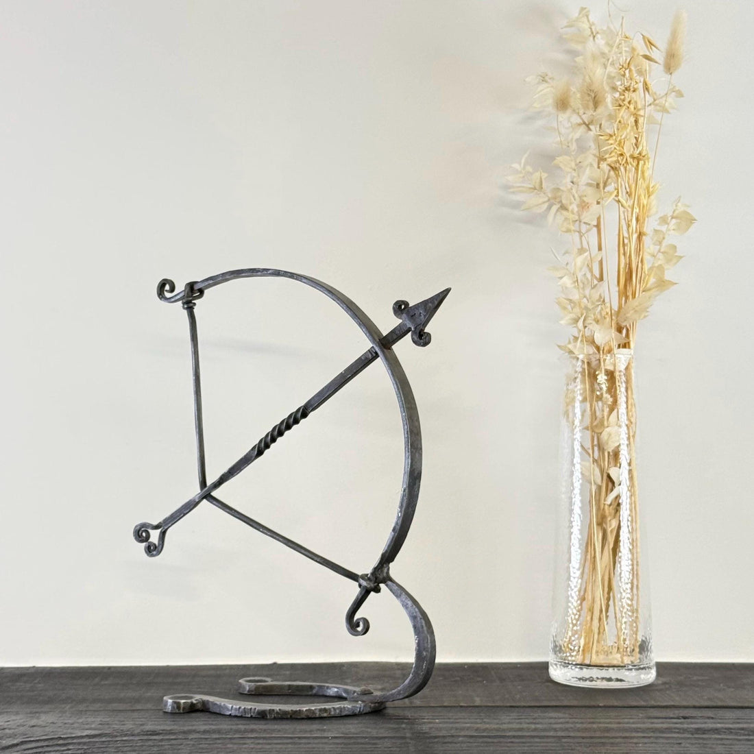 Armillary Arrow Solid Wrought Iron Sculpture