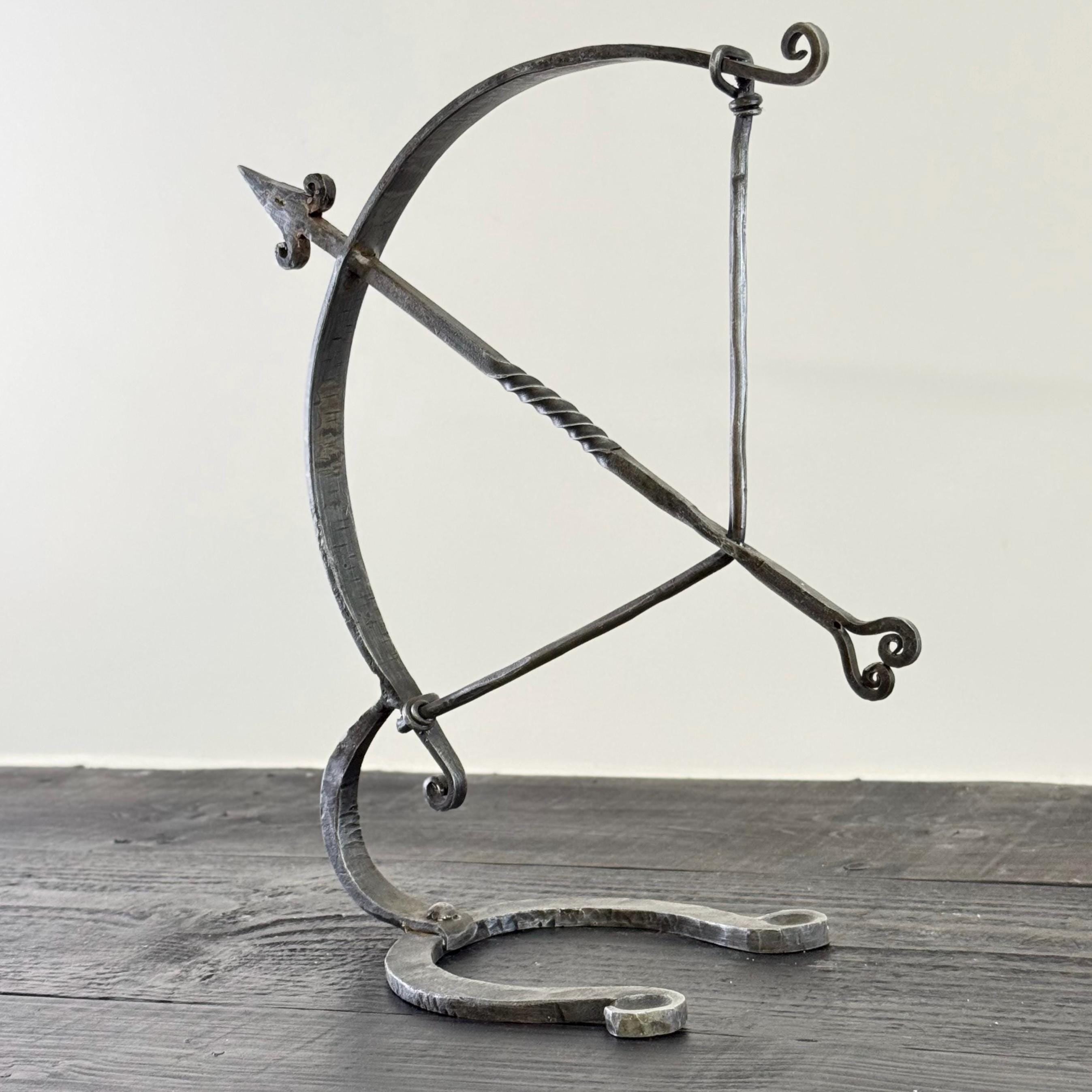 Armillary Arrow Solid Wrought Iron Sculpture