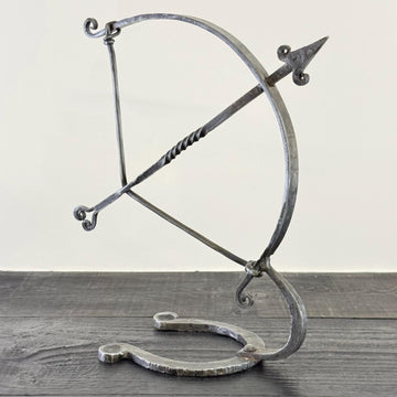 Armillary Arrow Solid Wrought Iron Sculpture