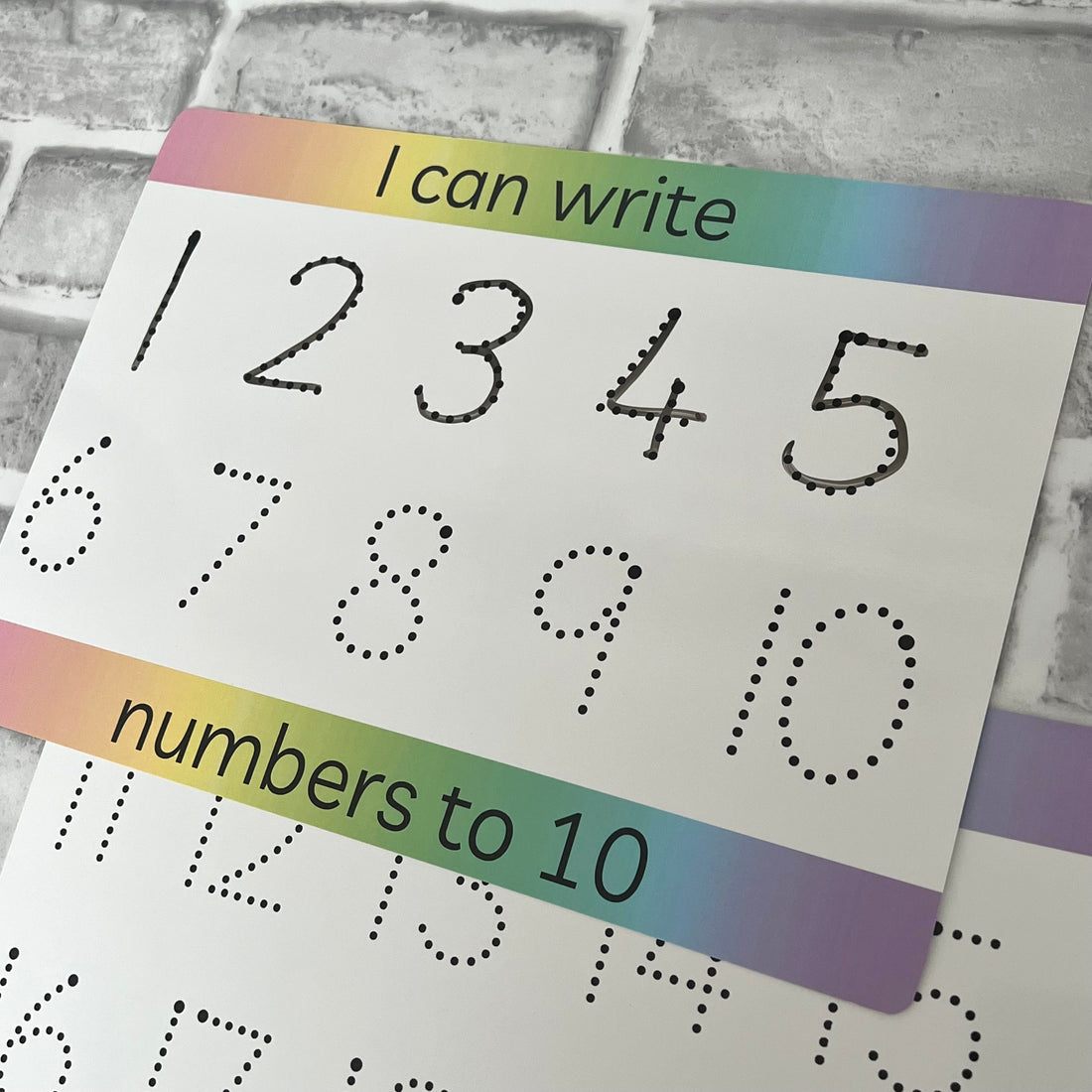 I Can Write Numbers Mats