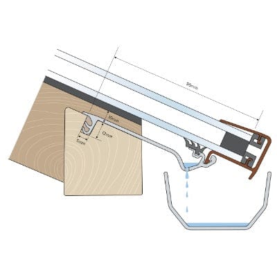 Ankorglaze (25mm) Condensation Control 2.1m - Anthracite Grey
