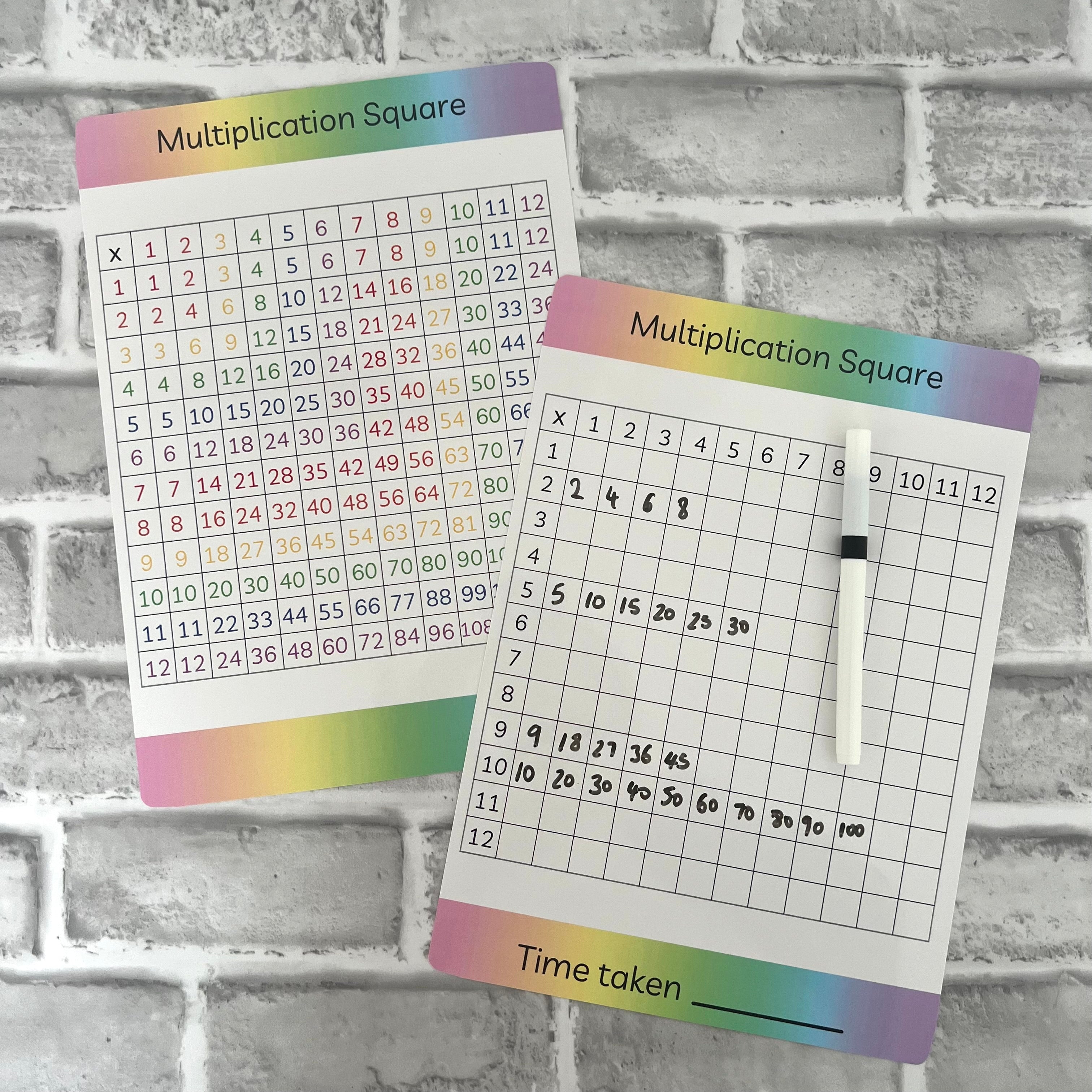 Multiplication Square Mats