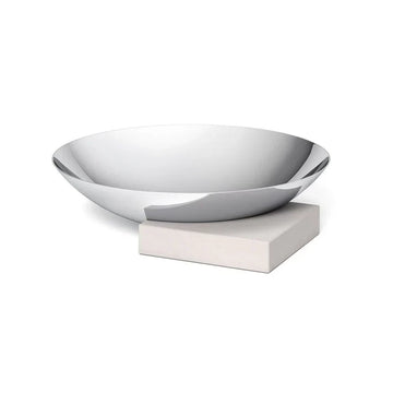 Zack Montor Premium Polished Stainless Steel Bowl - Modern Decorative Centerpiece