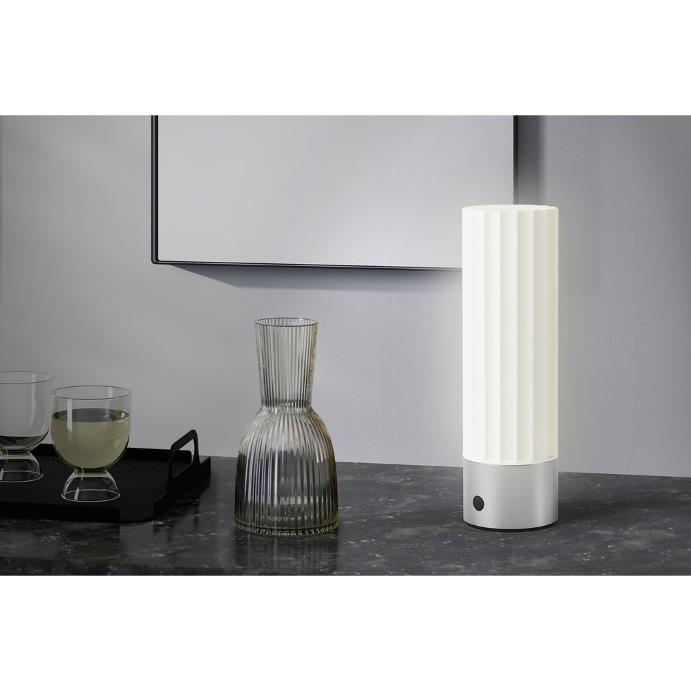 Zack Myna Rechargeable LED Table Lamp - Premium Brushed Steel