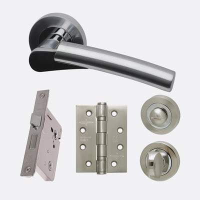 Neptune Polished Chrome/Satin Chrome Handle Hardware Pack Standard