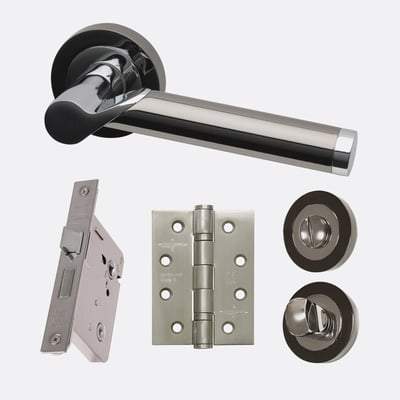 Polaris Polished Chrome/Black Chrome Handle Hardware Pack Standard