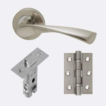 Solar Polished Chrome/Satin Nickel Handle Hardware Pack Standard