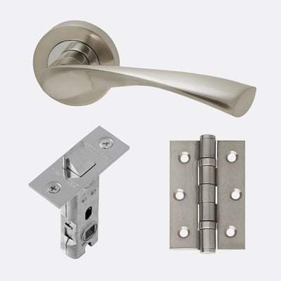 Solar Polished Chrome/Satin Nickel Handle Hardware Pack Standard