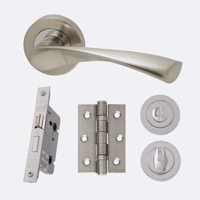 Solar Polished Chrome/Satin Nickel Handle Hardware Pack Standard
