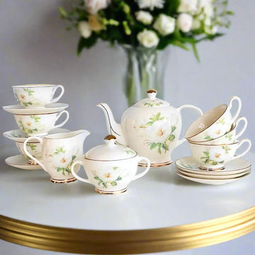 Isabella’s Vintage Floral Bone China Tea Set